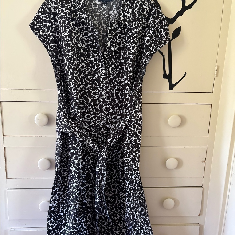Tommy Hilfiger Black and White Mini Sundress